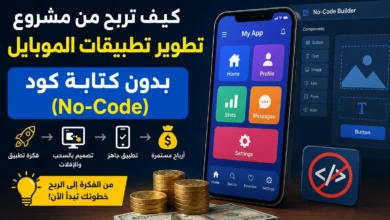 تطوير تطبيقات الموبايل بدون كتابة كود